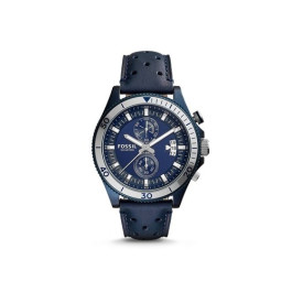 Uhrenarmband Fossil CH3012 Leder Blau 22mm